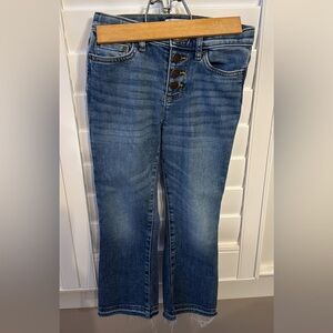 J. Crew Crewcuts Girls’ Faux Button Fly Jeans - size 7